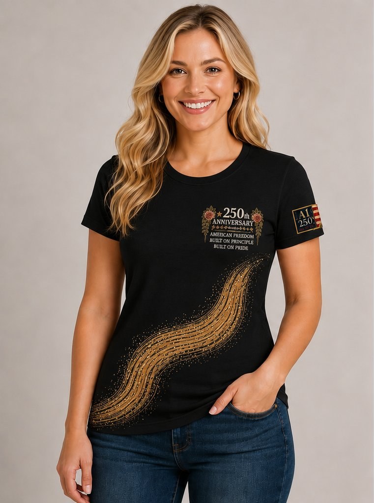FREEDOM 250th Anniversary Tee - Black Front