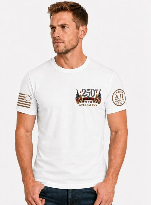 250 Years of Freedom 250th Anniversary Tee - White Front