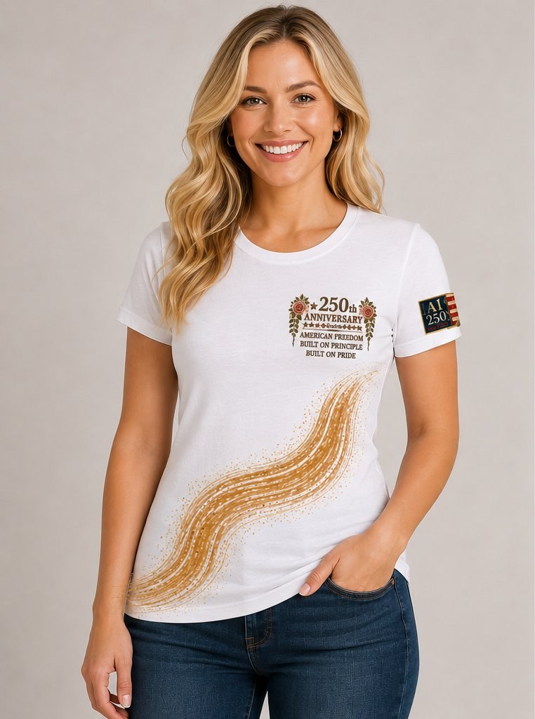 FREEDOM 250th Anniversary Tee - White Front